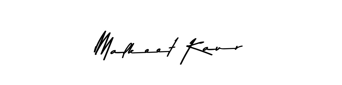 How to make Malkeet Kaur signature? Asem Kandis PERSONAL USE is a professional autograph style. Create handwritten signature for Malkeet Kaur name. Malkeet Kaur signature style 9 images and pictures png