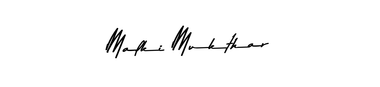 How to make Malki Mukthar signature? Asem Kandis PERSONAL USE is a professional autograph style. Create handwritten signature for Malki Mukthar name. Malki Mukthar signature style 9 images and pictures png