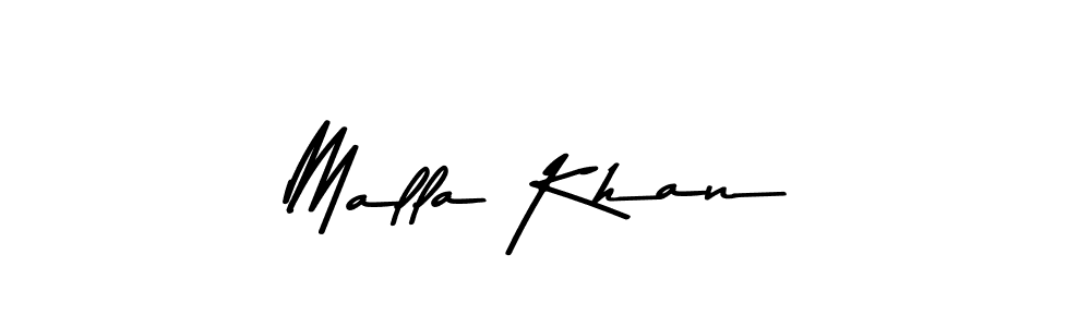 Use a signature maker to create a handwritten signature online. With this signature software, you can design (Asem Kandis PERSONAL USE) your own signature for name Malla Khan. Malla Khan signature style 9 images and pictures png