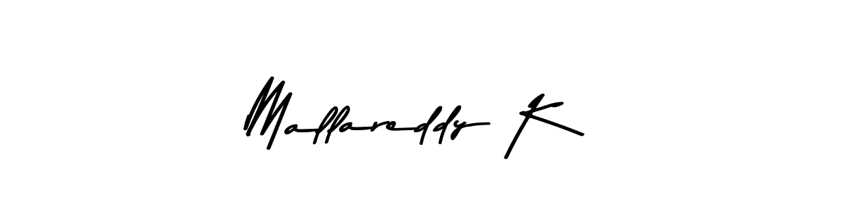 Use a signature maker to create a handwritten signature online. With this signature software, you can design (Asem Kandis PERSONAL USE) your own signature for name Mallareddy K. Mallareddy K signature style 9 images and pictures png