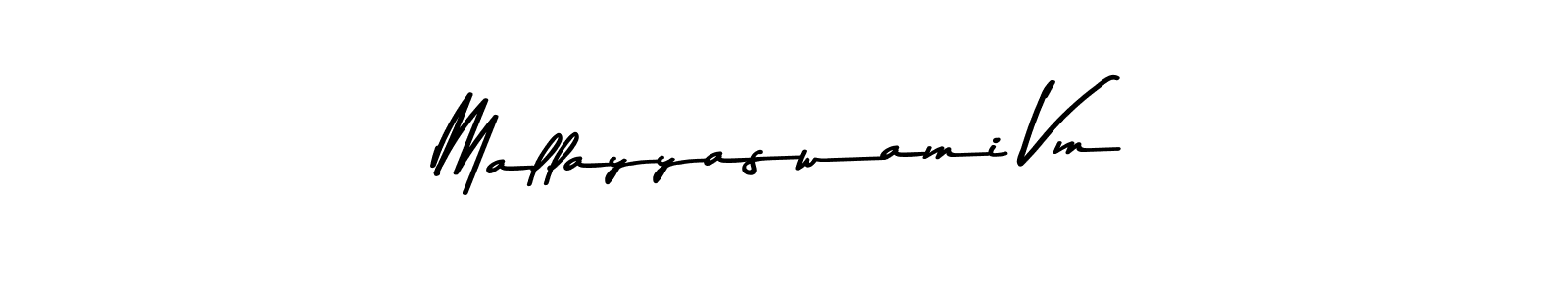 Use a signature maker to create a handwritten signature online. With this signature software, you can design (Asem Kandis PERSONAL USE) your own signature for name Mallayyaswami Vm. Mallayyaswami Vm signature style 9 images and pictures png