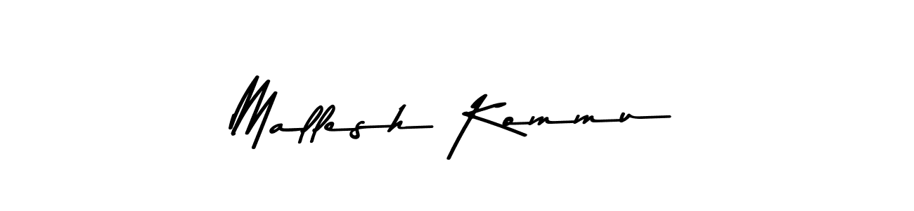 How to make Mallesh Kommu signature? Asem Kandis PERSONAL USE is a professional autograph style. Create handwritten signature for Mallesh Kommu name. Mallesh Kommu signature style 9 images and pictures png