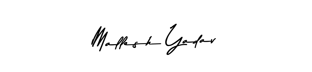 Design your own signature with our free online signature maker. With this signature software, you can create a handwritten (Asem Kandis PERSONAL USE) signature for name Mallesh Yadav. Mallesh Yadav signature style 9 images and pictures png