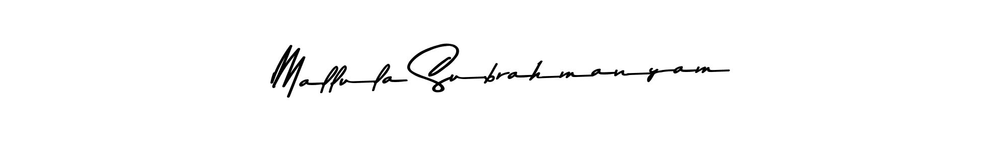 How to make Mallula Subrahmanyam signature? Asem Kandis PERSONAL USE is a professional autograph style. Create handwritten signature for Mallula Subrahmanyam name. Mallula Subrahmanyam signature style 9 images and pictures png