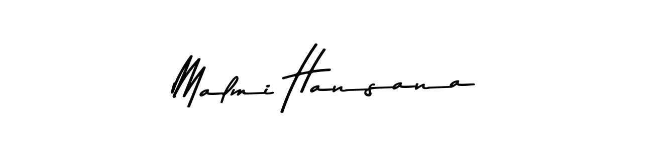 Make a beautiful signature design for name Malmi Hansana. With this signature (Asem Kandis PERSONAL USE) style, you can create a handwritten signature for free. Malmi Hansana signature style 9 images and pictures png