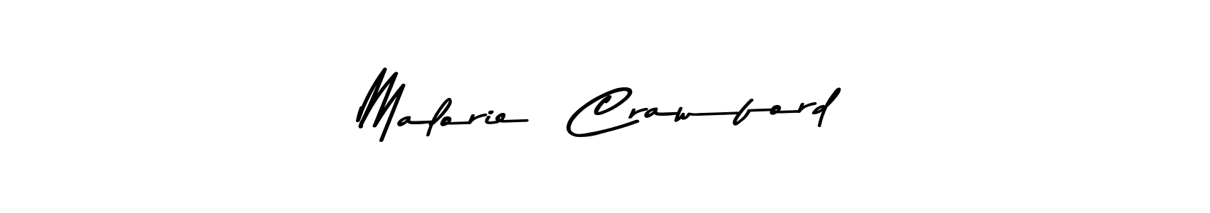 Create a beautiful signature design for name Malorie  Crawford. With this signature (Asem Kandis PERSONAL USE) fonts, you can make a handwritten signature for free. Malorie  Crawford signature style 9 images and pictures png