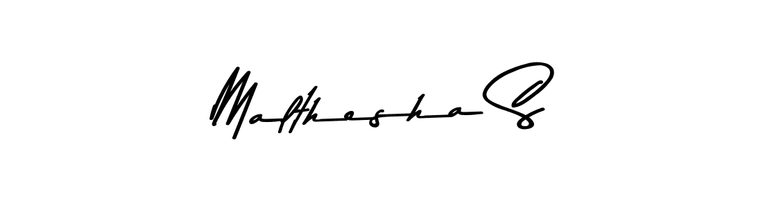 How to make Malthesha S signature? Asem Kandis PERSONAL USE is a professional autograph style. Create handwritten signature for Malthesha S name. Malthesha S signature style 9 images and pictures png