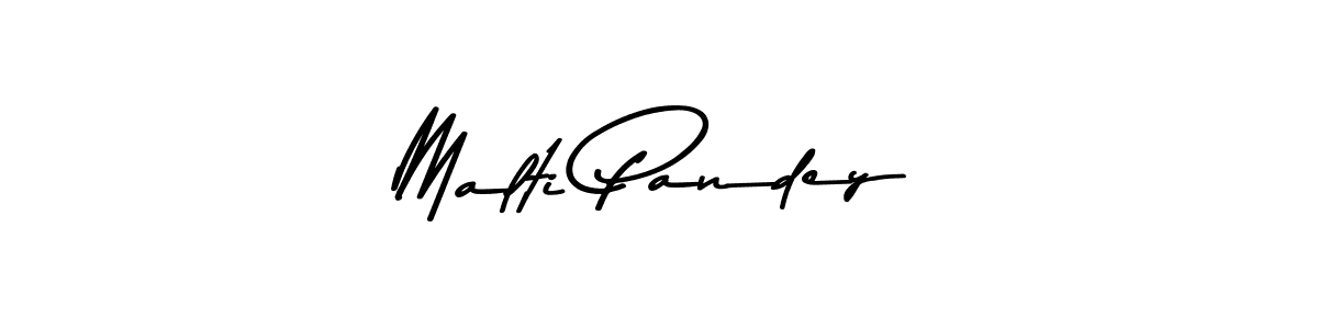 The best way (Asem Kandis PERSONAL USE) to make a short signature is to pick only two or three words in your name. The name Malti Pandey include a total of six letters. For converting this name. Malti Pandey signature style 9 images and pictures png