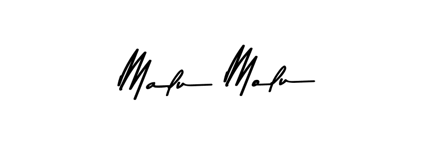 How to make Malu Molu signature? Asem Kandis PERSONAL USE is a professional autograph style. Create handwritten signature for Malu Molu name. Malu Molu signature style 9 images and pictures png