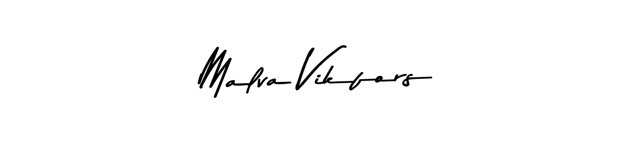 Malva Vikfors stylish signature style. Best Handwritten Sign (Asem Kandis PERSONAL USE) for my name. Handwritten Signature Collection Ideas for my name Malva Vikfors. Malva Vikfors signature style 9 images and pictures png