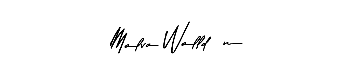 How to make Malva Walldén signature? Asem Kandis PERSONAL USE is a professional autograph style. Create handwritten signature for Malva Walldén name. Malva Walldén signature style 9 images and pictures png