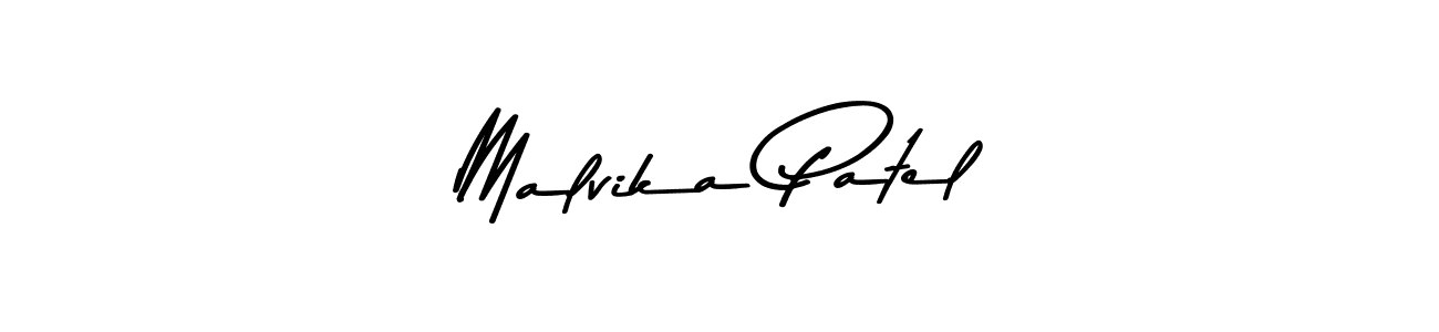 Create a beautiful signature design for name Malvika Patel. With this signature (Asem Kandis PERSONAL USE) fonts, you can make a handwritten signature for free. Malvika Patel signature style 9 images and pictures png