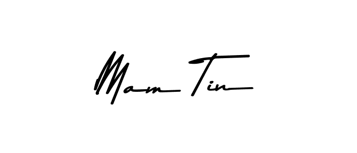 Design your own signature with our free online signature maker. With this signature software, you can create a handwritten (Asem Kandis PERSONAL USE) signature for name Mam Tin. Mam Tin signature style 9 images and pictures png