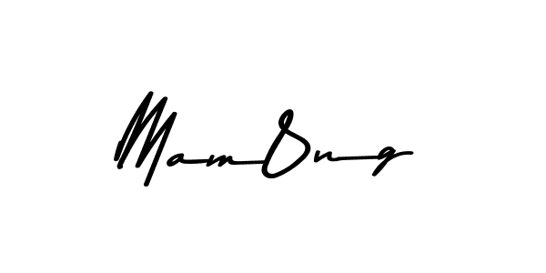 Create a beautiful signature design for name Mam8ng. With this signature (Asem Kandis PERSONAL USE) fonts, you can make a handwritten signature for free. Mam8ng signature style 9 images and pictures png