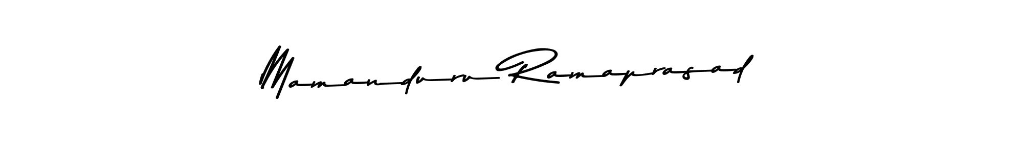 Make a beautiful signature design for name Mamanduru Ramaprasad. With this signature (Asem Kandis PERSONAL USE) style, you can create a handwritten signature for free. Mamanduru Ramaprasad signature style 9 images and pictures png