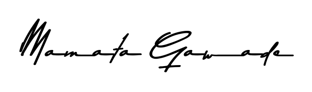 Create an unforgettable impression when signing with Mamata Gawade name styled in Asem Kandis PERSONAL USE typography. 100% free online generator. Mamata Gawade signature style 9 images and pictures png