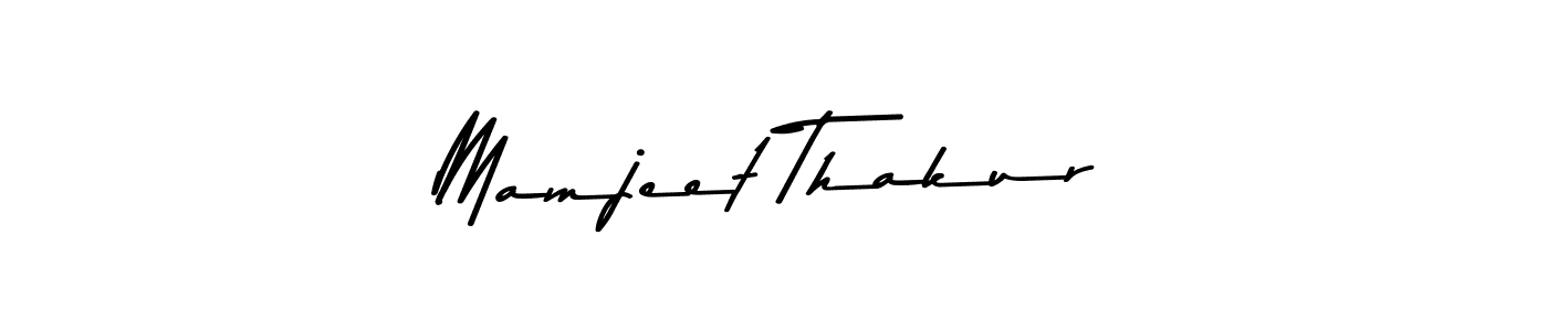 Design your own signature with our free online signature maker. With this signature software, you can create a handwritten (Asem Kandis PERSONAL USE) signature for name Mamjeet Thakur. Mamjeet Thakur signature style 9 images and pictures png