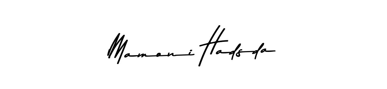 if you are searching for the best signature style for your name Mamoni Hadsda. so please give up your signature search. here we have designed multiple signature styles  using Asem Kandis PERSONAL USE. Mamoni Hadsda signature style 9 images and pictures png