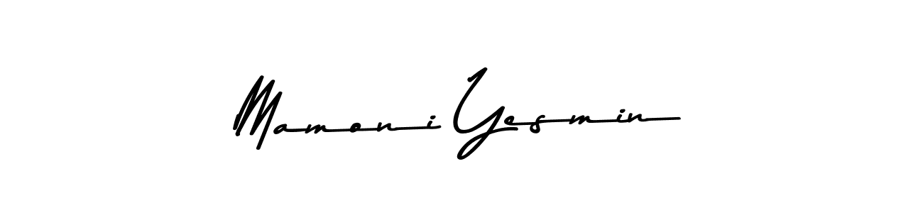 Similarly Asem Kandis PERSONAL USE is the best handwritten signature design. Signature creator online .You can use it as an online autograph creator for name Mamoni Yesmin. Mamoni Yesmin signature style 9 images and pictures png