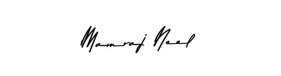 You should practise on your own different ways (Asem Kandis PERSONAL USE) to write your name (Mamraj Neel) in signature. don't let someone else do it for you. Mamraj Neel signature style 9 images and pictures png