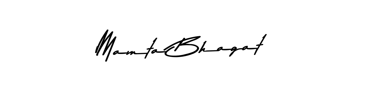 How to make Mamta Bhagat name signature. Use Asem Kandis PERSONAL USE style for creating short signs online. This is the latest handwritten sign. Mamta Bhagat signature style 9 images and pictures png