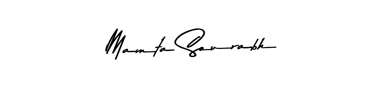 Make a beautiful signature design for name Mamta Sourabh. With this signature (Asem Kandis PERSONAL USE) style, you can create a handwritten signature for free. Mamta Sourabh signature style 9 images and pictures png