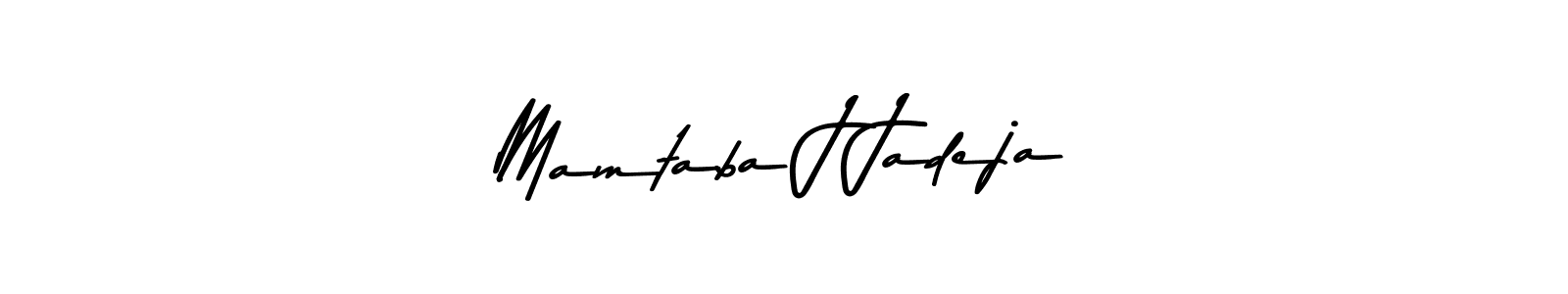 Create a beautiful signature design for name Mamtaba J Jadeja. With this signature (Asem Kandis PERSONAL USE) fonts, you can make a handwritten signature for free. Mamtaba J Jadeja signature style 9 images and pictures png