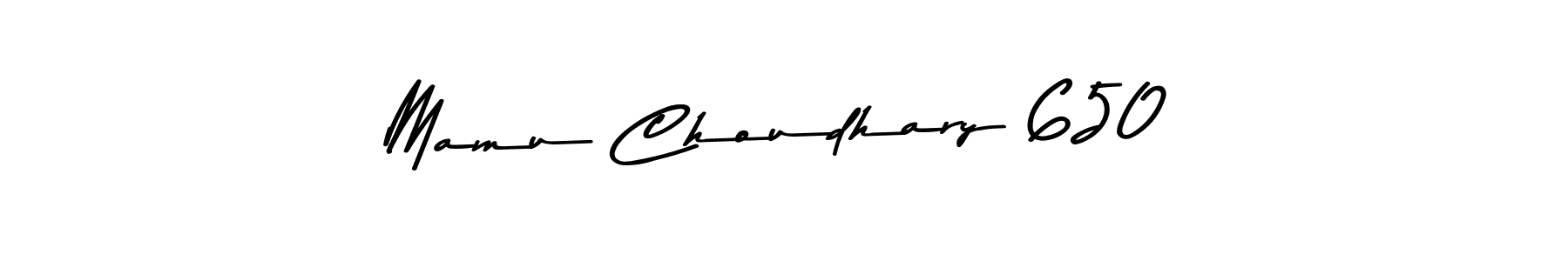 Use a signature maker to create a handwritten signature online. With this signature software, you can design (Asem Kandis PERSONAL USE) your own signature for name Mamu Choudhary 650. Mamu Choudhary 650 signature style 9 images and pictures png