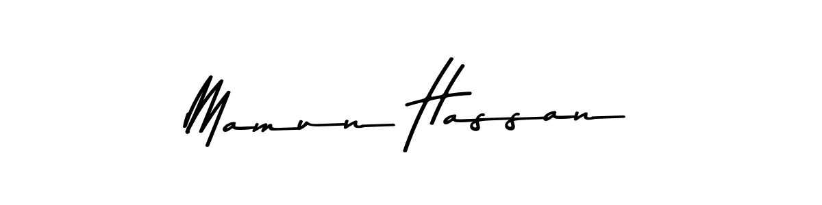 Design your own signature with our free online signature maker. With this signature software, you can create a handwritten (Asem Kandis PERSONAL USE) signature for name Mamun Hassan. Mamun Hassan signature style 9 images and pictures png