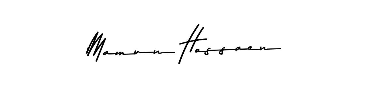 Use a signature maker to create a handwritten signature online. With this signature software, you can design (Asem Kandis PERSONAL USE) your own signature for name Mamun Hossaen. Mamun Hossaen signature style 9 images and pictures png