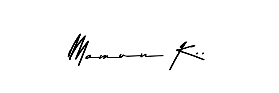 if you are searching for the best signature style for your name Mamun K... so please give up your signature search. here we have designed multiple signature styles  using Asem Kandis PERSONAL USE. Mamun K.. signature style 9 images and pictures png