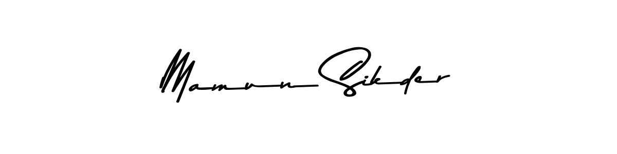 Design your own signature with our free online signature maker. With this signature software, you can create a handwritten (Asem Kandis PERSONAL USE) signature for name Mamun Sikder. Mamun Sikder signature style 9 images and pictures png