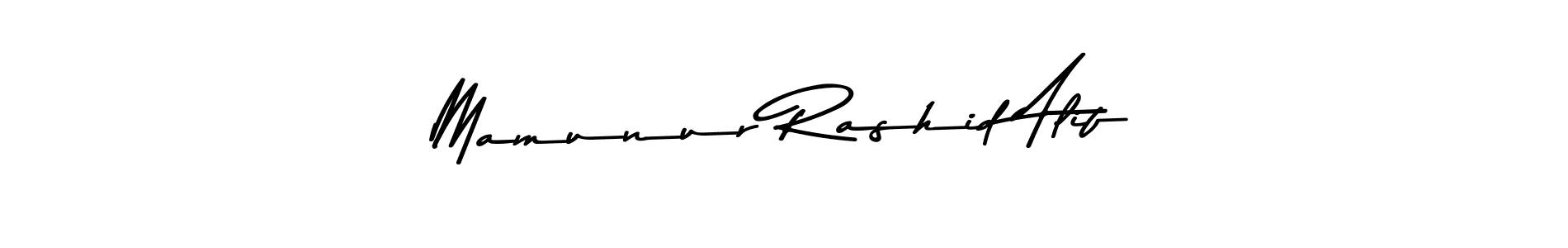 Create a beautiful signature design for name Mamunur Rashid Alif. With this signature (Asem Kandis PERSONAL USE) fonts, you can make a handwritten signature for free. Mamunur Rashid Alif signature style 9 images and pictures png
