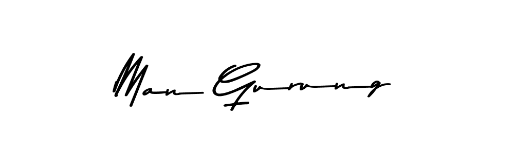 How to make Man Gurung signature? Asem Kandis PERSONAL USE is a professional autograph style. Create handwritten signature for Man Gurung name. Man Gurung signature style 9 images and pictures png