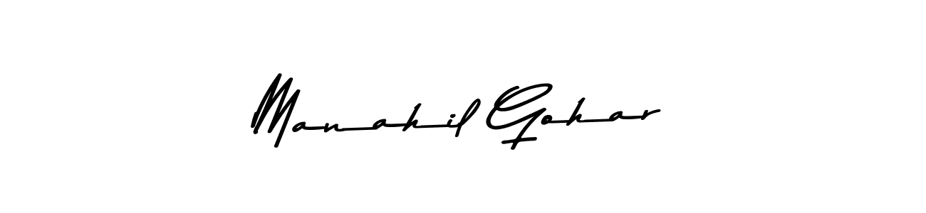 Make a beautiful signature design for name Manahil Gohar. Use this online signature maker to create a handwritten signature for free. Manahil Gohar signature style 9 images and pictures png