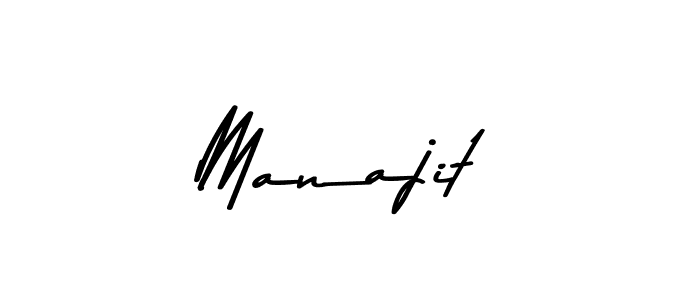 Make a beautiful signature design for name Manajit. With this signature (Asem Kandis PERSONAL USE) style, you can create a handwritten signature for free. Manajit signature style 9 images and pictures png