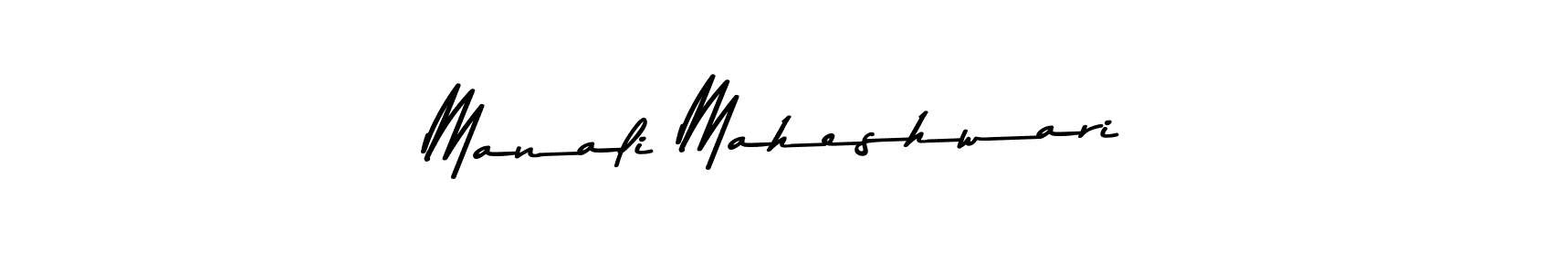 Use a signature maker to create a handwritten signature online. With this signature software, you can design (Asem Kandis PERSONAL USE) your own signature for name Manali Maheshwari. Manali Maheshwari signature style 9 images and pictures png