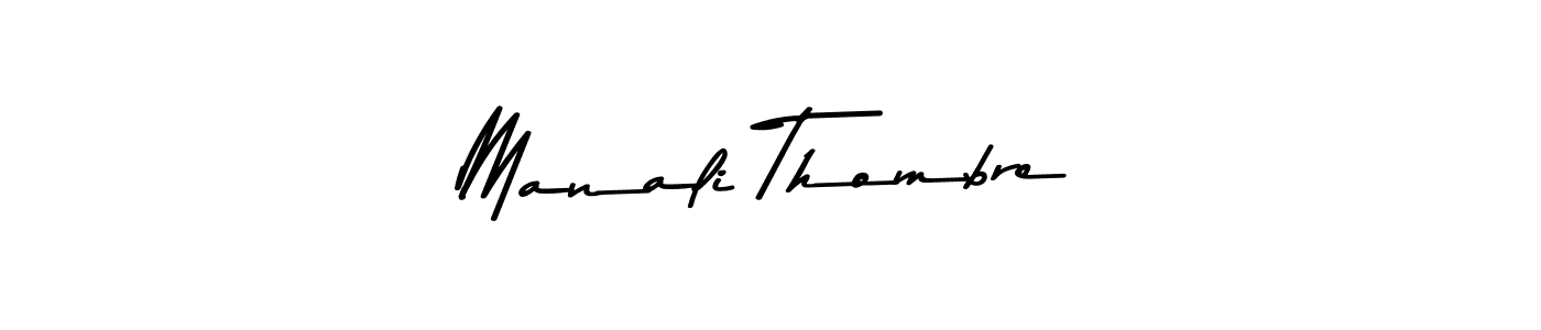 Similarly Asem Kandis PERSONAL USE is the best handwritten signature design. Signature creator online .You can use it as an online autograph creator for name Manali Thombre. Manali Thombre signature style 9 images and pictures png