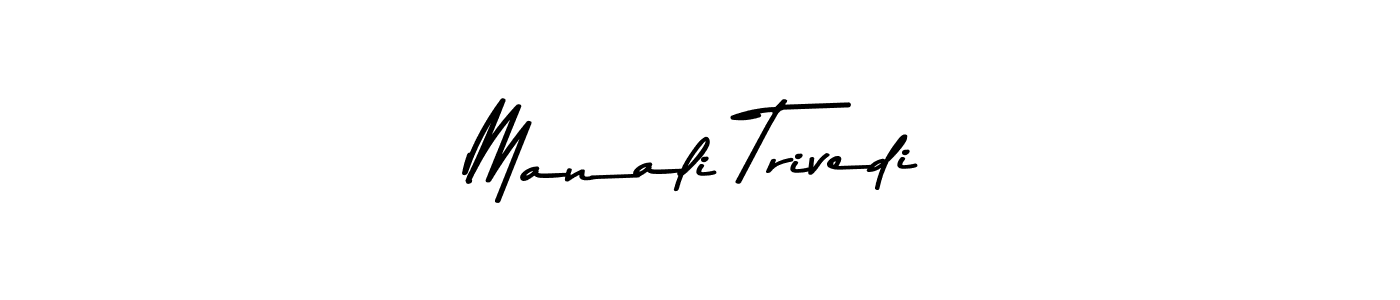 Use a signature maker to create a handwritten signature online. With this signature software, you can design (Asem Kandis PERSONAL USE) your own signature for name Manali Trivedi. Manali Trivedi signature style 9 images and pictures png