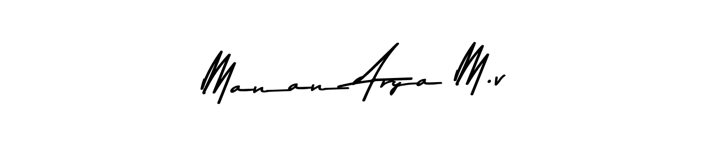 Also You can easily find your signature by using the search form. We will create Manan Arya M.v name handwritten signature images for you free of cost using Asem Kandis PERSONAL USE sign style. Manan Arya M.v signature style 9 images and pictures png