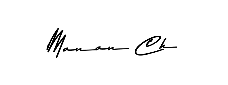 Also You can easily find your signature by using the search form. We will create Manan Ch name handwritten signature images for you free of cost using Asem Kandis PERSONAL USE sign style. Manan Ch signature style 9 images and pictures png