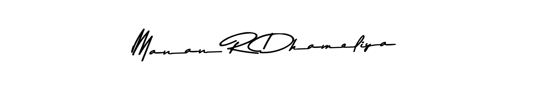 if you are searching for the best signature style for your name Manan R Dhameliya. so please give up your signature search. here we have designed multiple signature styles  using Asem Kandis PERSONAL USE. Manan R Dhameliya signature style 9 images and pictures png