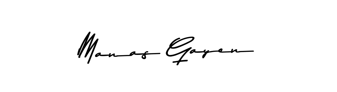 Design your own signature with our free online signature maker. With this signature software, you can create a handwritten (Asem Kandis PERSONAL USE) signature for name Manas Gayen. Manas Gayen signature style 9 images and pictures png