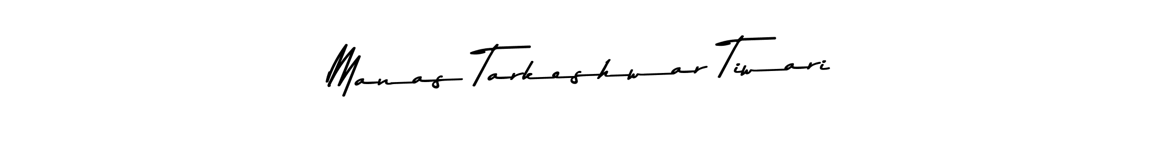 How to make Manas Tarkeshwar Tiwari name signature. Use Asem Kandis PERSONAL USE style for creating short signs online. This is the latest handwritten sign. Manas Tarkeshwar Tiwari signature style 9 images and pictures png
