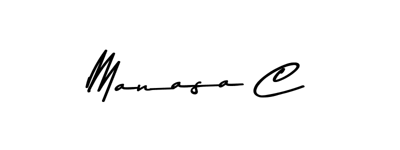 You should practise on your own different ways (Asem Kandis PERSONAL USE) to write your name (Manasa C) in signature. don't let someone else do it for you. Manasa C signature style 9 images and pictures png