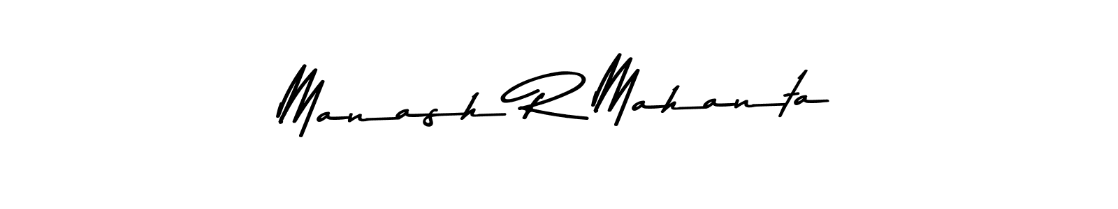 Use a signature maker to create a handwritten signature online. With this signature software, you can design (Asem Kandis PERSONAL USE) your own signature for name Manash R Mahanta. Manash R Mahanta signature style 9 images and pictures png