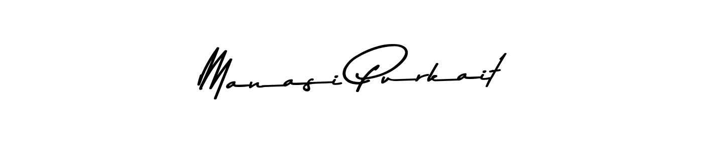 Use a signature maker to create a handwritten signature online. With this signature software, you can design (Asem Kandis PERSONAL USE) your own signature for name Manasi Purkait. Manasi Purkait signature style 9 images and pictures png