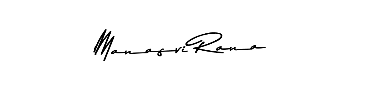 Make a beautiful signature design for name Manasvi Rana. With this signature (Asem Kandis PERSONAL USE) style, you can create a handwritten signature for free. Manasvi Rana signature style 9 images and pictures png