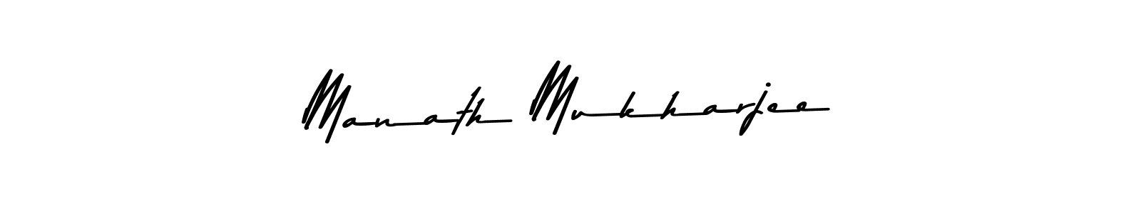 You should practise on your own different ways (Asem Kandis PERSONAL USE) to write your name (Manath Mukharjee) in signature. don't let someone else do it for you. Manath Mukharjee signature style 9 images and pictures png