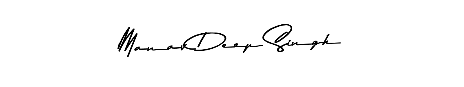 Design your own signature with our free online signature maker. With this signature software, you can create a handwritten (Asem Kandis PERSONAL USE) signature for name Manav Deep Singh. Manav Deep Singh signature style 9 images and pictures png